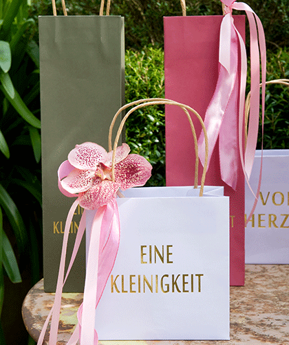 Verpacken Geschenktaschen Gutscheine