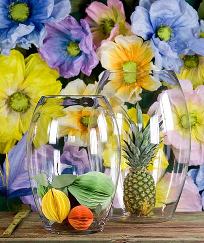 Papierblumen & Sommer Früchte