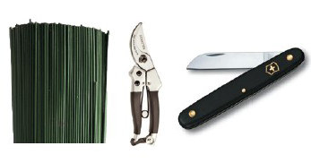 Draht, Scheren, Messer, Werkzeuge, Klebesticks