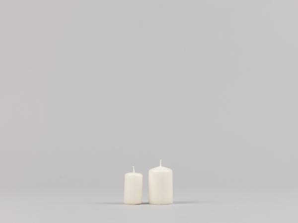 Stumpen H60 D40 wollweiss Safe Candle ca. 7Std Brenndauer D4 H6cm