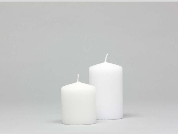 Stumpen H70 D50 weiss Safe Candle ca. 13Std Brenndauer ca. 13 Std Brenndauer D5 H7cm