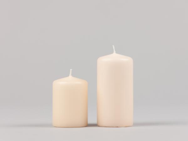 Stumpen H70 D50 creme Safe Candle ca. 13Std Brenndauer
 D5 H7cm