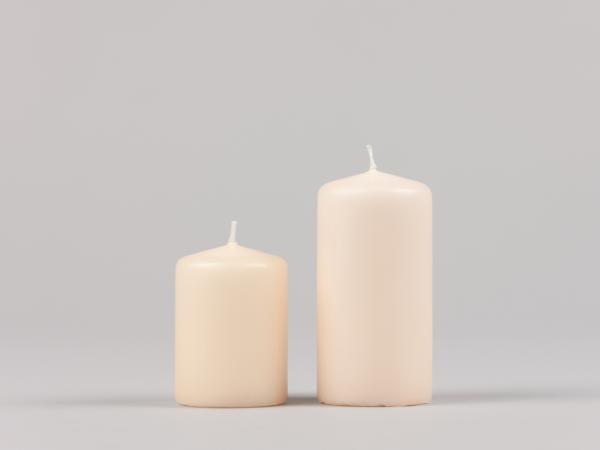 Stumpen H100 D50 creme Safe Candle ca.19Std Brenndauer D5 H10cm