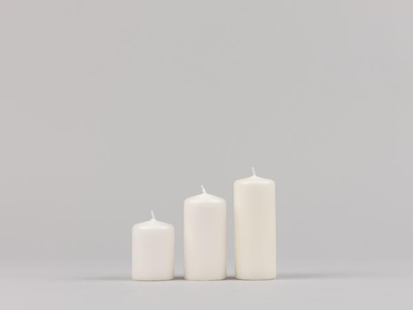 Stumpen H100 D50 wollweiss Safe Candle ca.25Std Brenndauer D5 H10cm