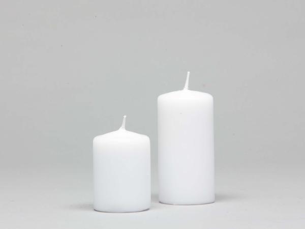 Stumpen H70 D60 weiss Safe Candle ca.19Std Brenndauer D6 H7cm