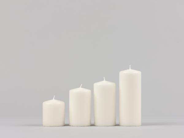 Stumpen H70 D60 wollweiss Safe Candle ca.22Std Brenndauer D6 H7cm