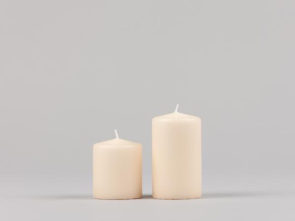 Stumpen H100 D60 creme Safe Candle ca. 36Std Brenndauer D6 H10cm