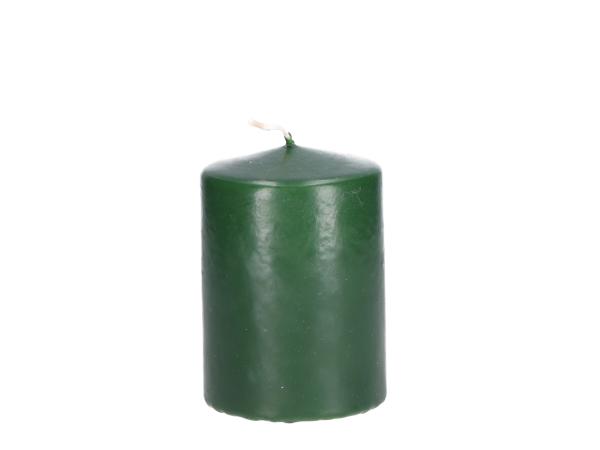Stumpen H100 D70 jägergrün Safe Candle ca. 35Std Brenndauer D7 H10cm