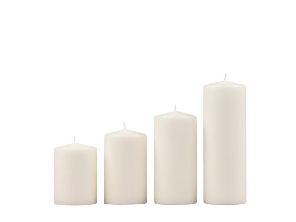 Stumpen H130 D70 wollweiss Safe Candle ca. 61Std Brenndauer D7 H13cm