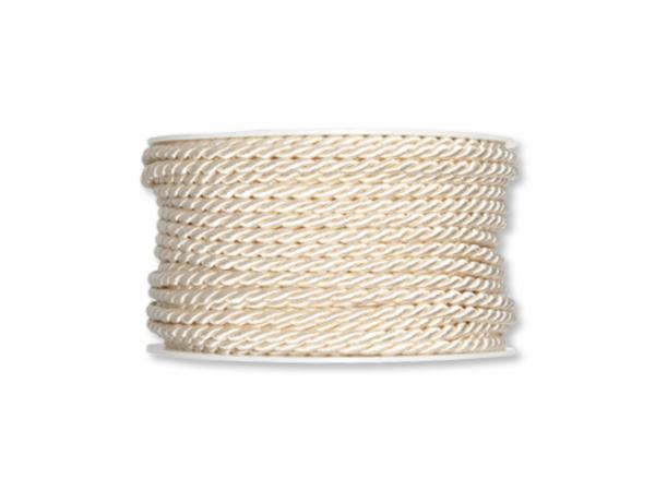 Kordel 4mm 25mr creme 4mm 25mr