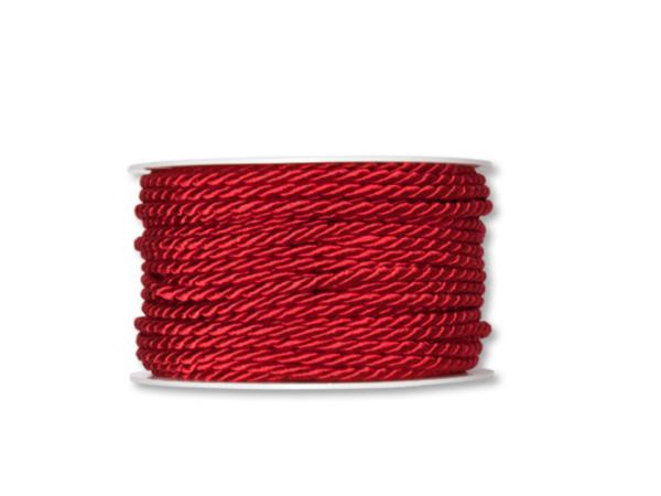 Kordel 4mm 25mr rot 4mm 25mr