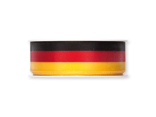 Nationalband 25mm 25mr schwarz/rot/gold   