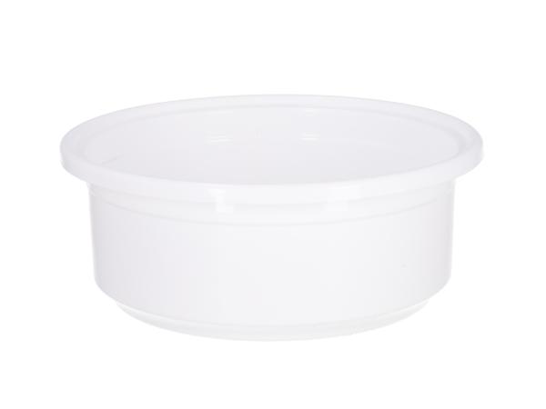 Dekoschale Flora Kst D22cm weiss D22cm