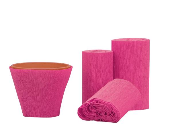 Kreppmanschetten 125mm pink  