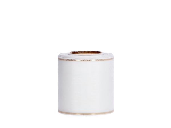 Kranzband Moire 100mm 25mr weiss 100mm 25mr