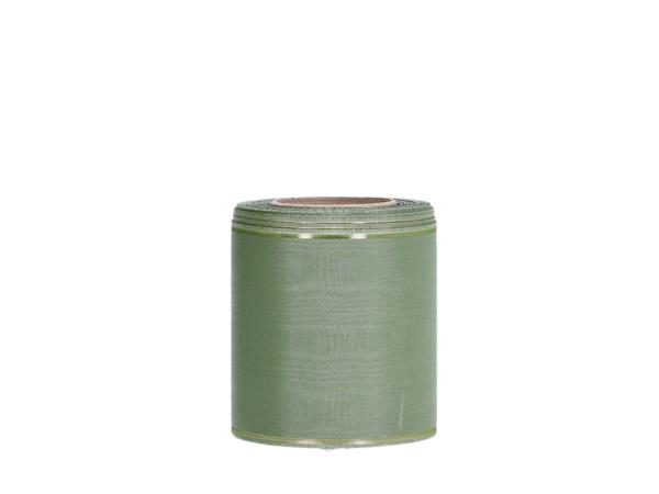 Kranzband Moire 100mm 25mr grün 100mm 25mr
