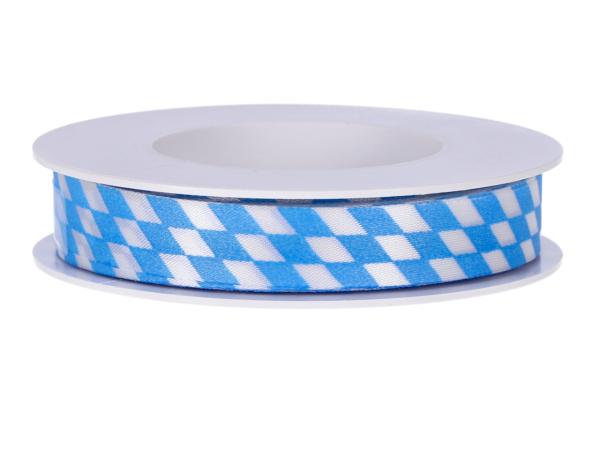 Rautenband blau/weiss 15mm 25mr Bayern
 