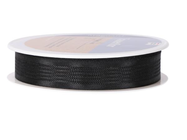 Trauerflor 15mm 25mr uni schwarz 