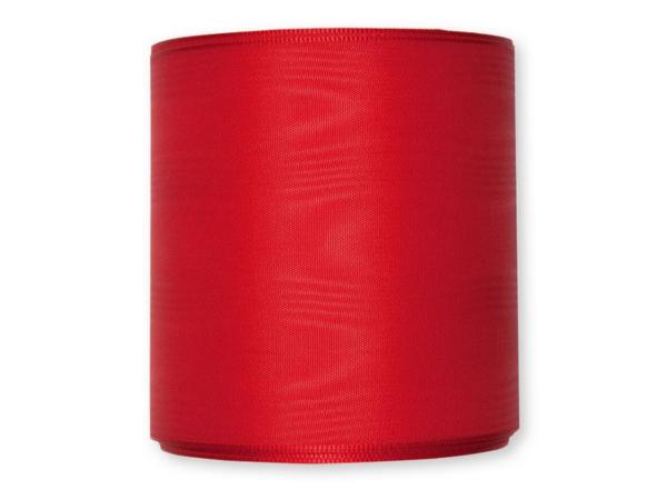 Kranzband Moire Uni 100mm 25mr rot  