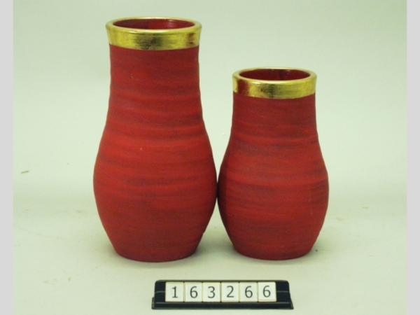 Vase Rosso 13X22cm rot/gold   
