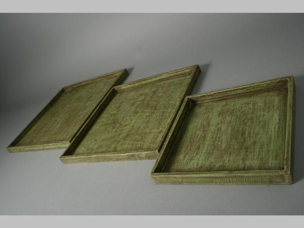 Tablett Holz quadratisch D34cm   D34cm