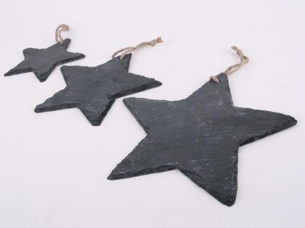 Stern Schiefer natur a Schnur   D23,5cm