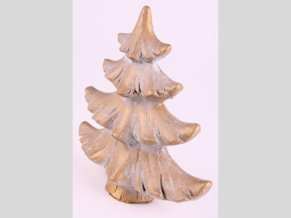 Tannenbaum champagnergold   B23 T10 H23cm