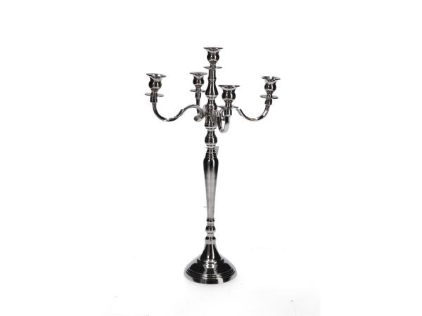 Kerzenhalter x5 Silberleuchter vernickelt   