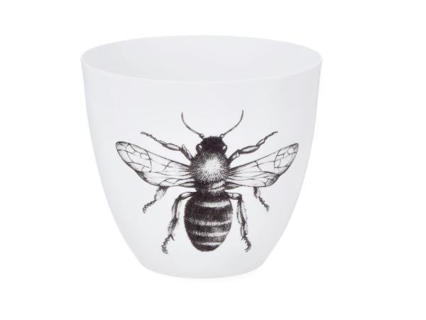 Teelicht Porzellan Slimline Motiv Biene D9 H8cm