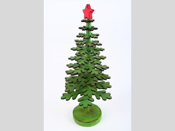 Tannenbaum Holz gefächert z Stellen   D12 H24cm