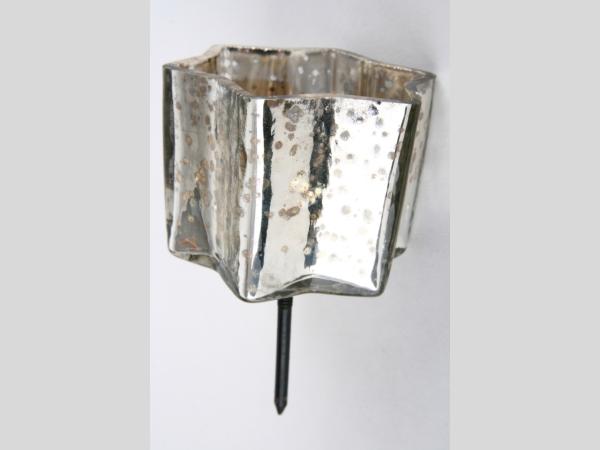 Stern Glas Stick f Teelicht
!! Aktionsartikel- Kein Umtausch / Rückgabe möglich !! D7 H5 Stab 12cm