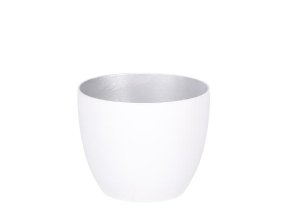 Becher Porzellan matt innen farbig f Teelicht   