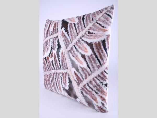 Kissen Velvet Druckmotiv Farn Frost D45cm