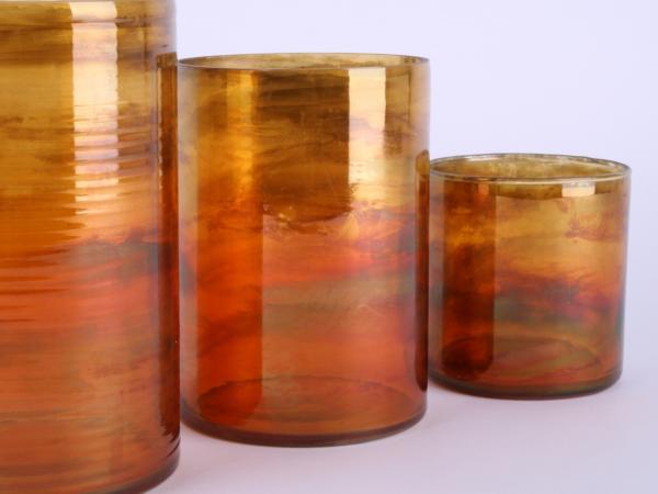 Glas Zylinder multicolor amber-orange lüster
!! Aktionsartikel- Kein Umtausch / Rückgabe möglich !! D12 H17cm