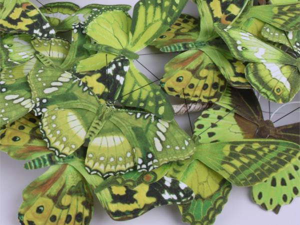 Girlande Schmetterlinge Print   L100cm