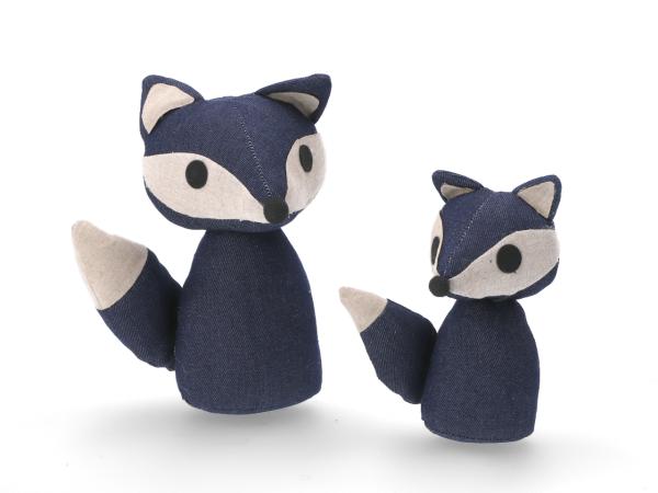 Fuchs Jeansstoff genäht   
