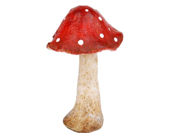 Pilz Fliegenpilz Polyresin   D6 H11,5cm