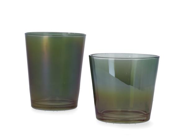 Glas Kübel Rainbow konisch grau lüster
!! Aktionsartikel- Kein Umtausch / Rückgabe möglich !! D13 H16cm