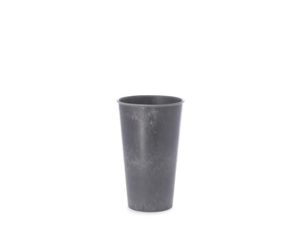 Vase Kunststoff konisch marmoriert  