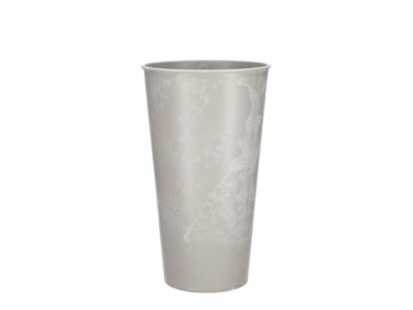 Vase Kunststoff konisch marmoriert D19 H33cm