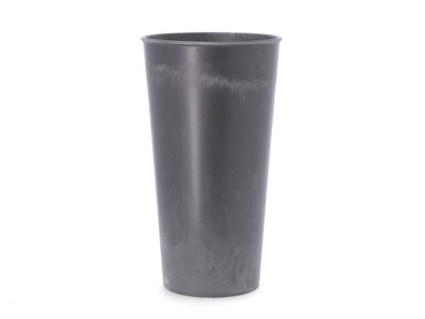 Vase Kunststoff konisch marmoriert  D22 H40cm