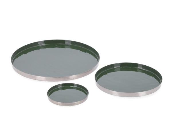 Tablett metall emailliert  D30 H1,5cm