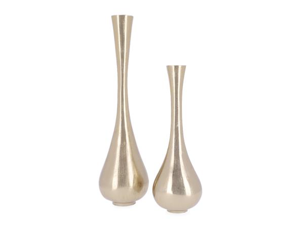 Vase Aluguss Tropfenform  D15 H54cm