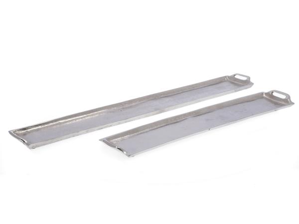 Tablett Aluguss m Tragegriff   B85 T13 H3cm