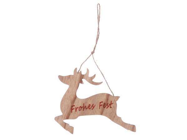 Hirsch z hängen "Frohes Fest"   