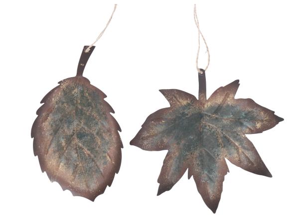 Blatt Blech z hängen 2Mod   B12-18cm