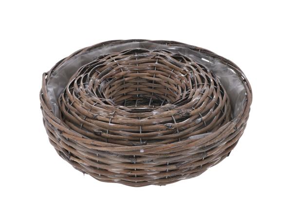 Pflanzring Rattan gespalten Set2 D31/36 H9/10cm