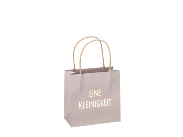 Geschenktüte bedruckt "Eine Kleinigkeit" B16 T8 H16cm