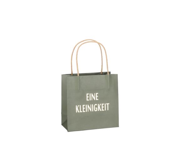 Geschenktüte bedruckt "Eine Kleinigkeit" B16 T8 H16cm