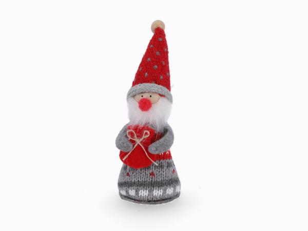 Niko/Schneemann Stoff z stellen 2Mod   D4 H13cm